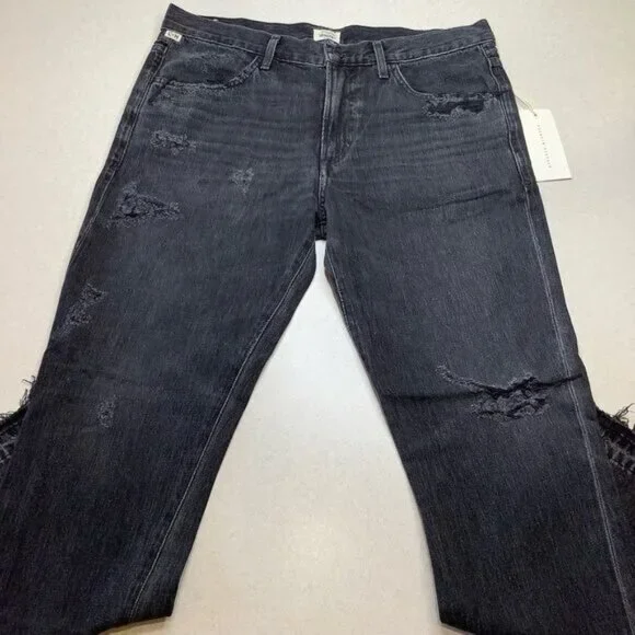 Citizens Of Humanity Sasha Twist Crop Flare 27 Black Hawk NWT - Picture 4 of 7